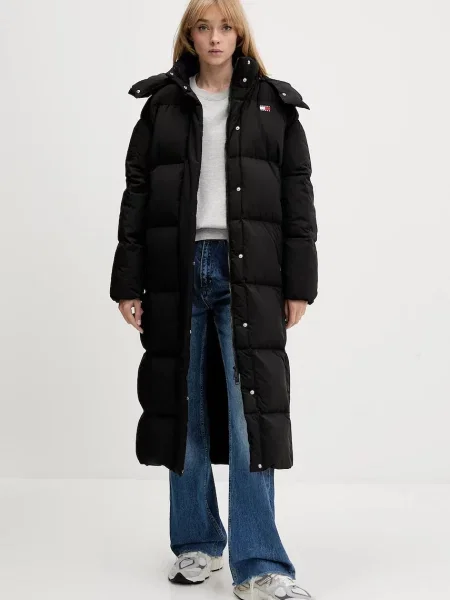 Tommy Jeans geacă de puf de iarna negru