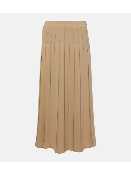 Fusta plisata Max Mara plisată până la genunchi