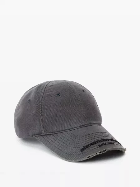 Șapcă Alexander Wang zdrențuiți gri