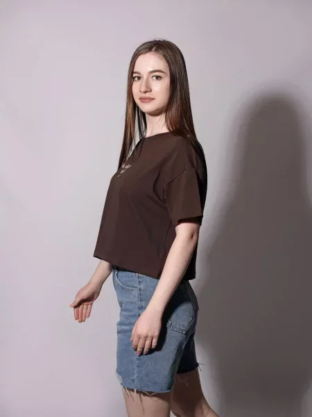 Футболка Andin коричневая