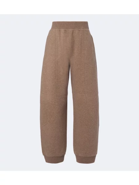 Pantaloni Max Mara de lână bej