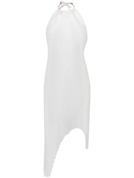 Sukienka midi Shanshan Ruan asymetryczna plisowana do kolan