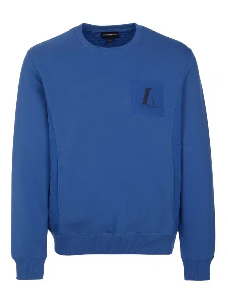 ARMANI Sweater majica Emporio Armani Pullover' plava