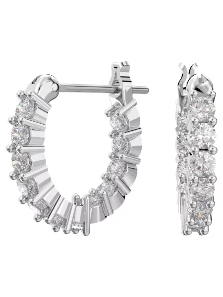 Kolczyki Swarovski szare