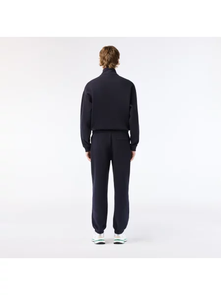 Lacoste Spodnie Dresowe Double-Sided Piqué Jogger granatowe