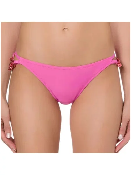 Bikini Moschino z logo różowe