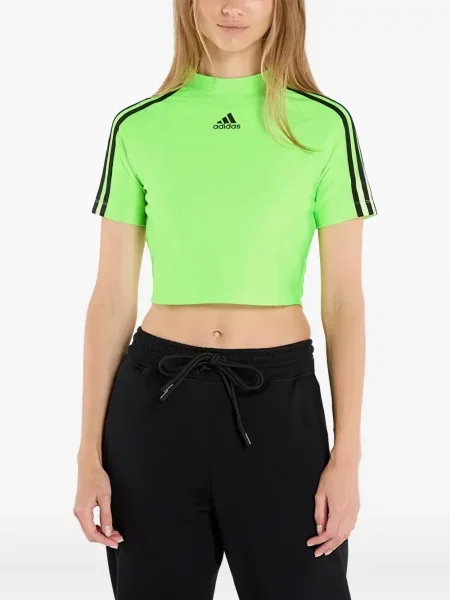 Бягане тениска Adidas с леопардов принт от джърси черно