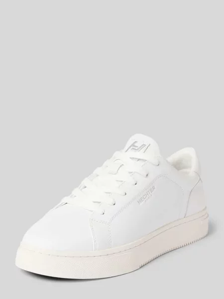Sneakersy ze skóry z detalem z logo model Julien' Hechter Paris białe