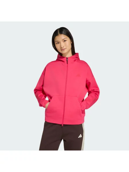 Bluza z kapturem adidas Z.N.E. Full Zip różowa