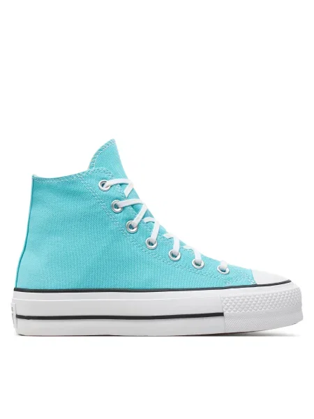 CONVERSE Členkové tenisky Chuck Taylor All Star Lift vodová / čierna / biela modrá