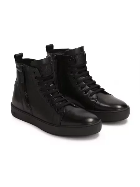 Sneakersy Kazar skórzane czarne