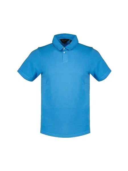 Tricou polo Superdry din jerseu albastru