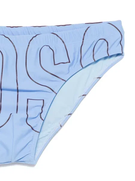 Fürdőruha Moschino nyomtatás kék
