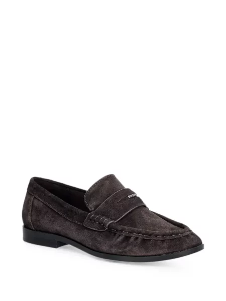 Chiloți Dkny din piele de căprioară slip-on maro