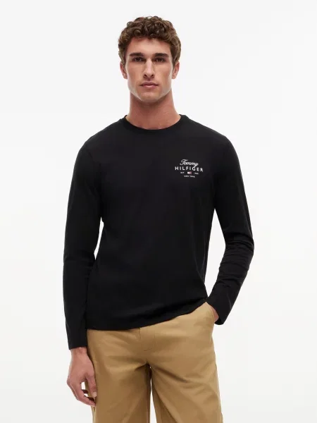 TOMMY HILFIGER Tričko / biela čierna