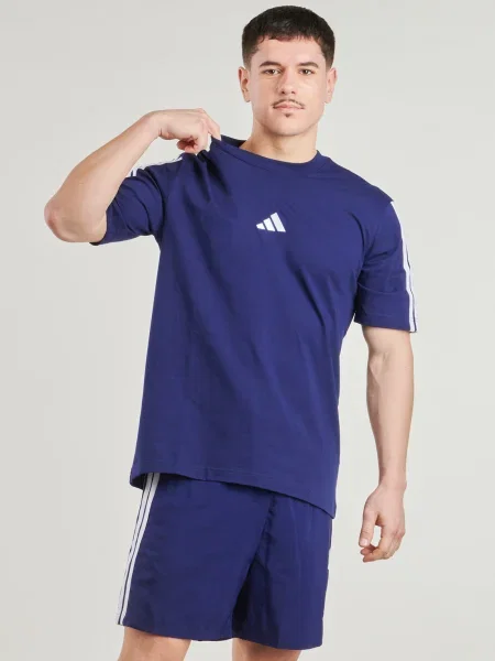 Csíkos póló Adidas kék