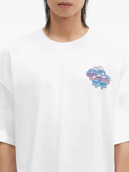 Tricou Alpha Industries alb