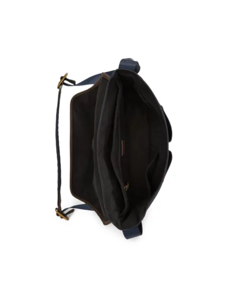 Torba Polo Ralph Lauren zamszowa niebieska