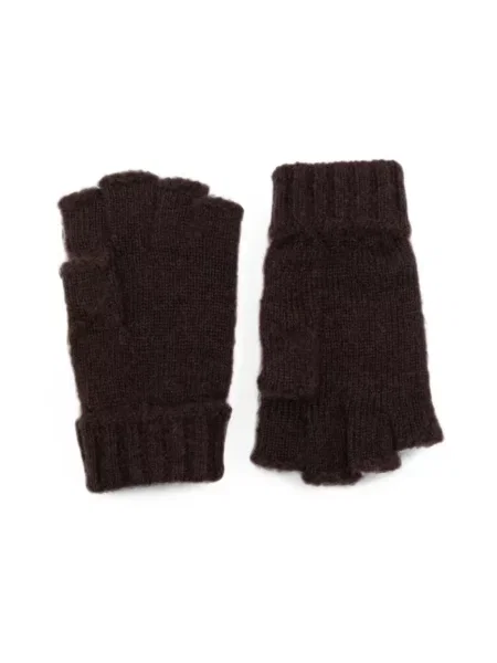 Rękawiczki Comme Des Garcons wełniane brązowe