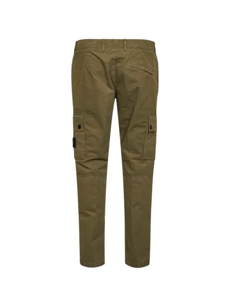 Pantaloni cargo Stone Island cu strasuri verde