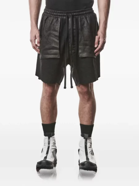 Șnur de strângere pantaloni scurți Thom Krom negru