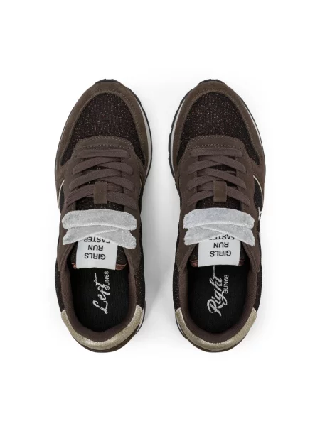 Sneakersy Sun68 brązowe