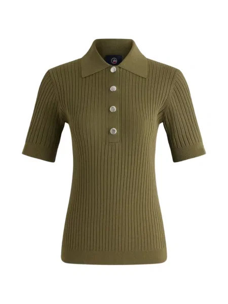 Tricou polo Fusalp cu nervuri verde
