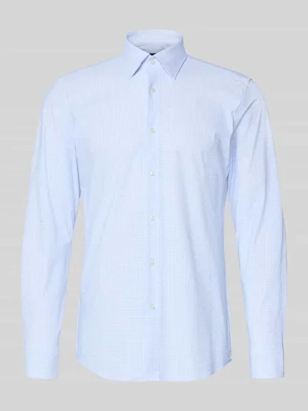 Koszula biznesowa o kroju slim fit z superelastycznego dżerseju model P-HANK' Boss biały