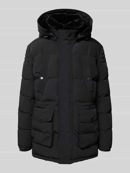 Parka z kapturem od NAUTGÅRD J-LHOTSE czarna