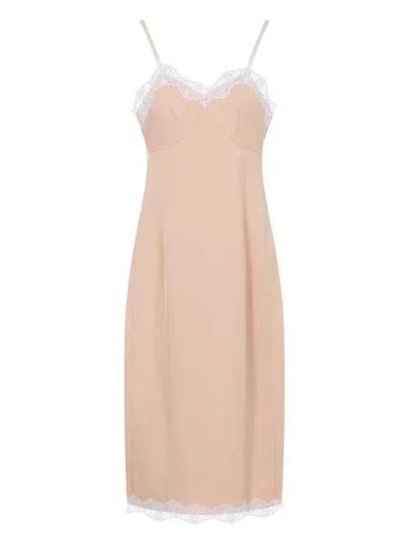 Rochie Carven din dantelă de costum roz