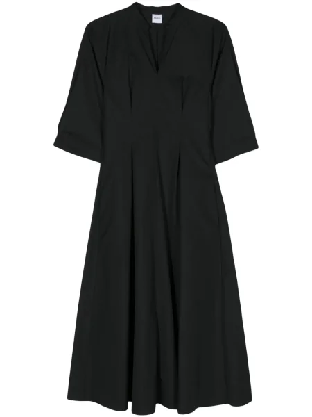 Rochie maxi Aspesi din poplin de costum negru