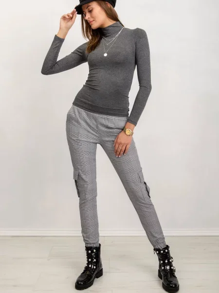Bluză Fashionhunters gri