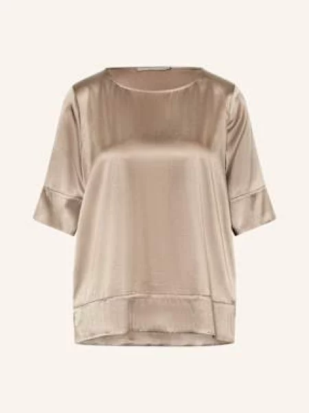 The Mercer N.Y. Bluzka Z Jedwabiu Z Rękawami beige beżowa