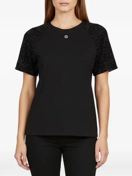 Tricou Maje din tweed negru