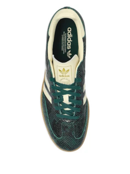 Pantaloni Adidas cu model leopard din jerseu roșu