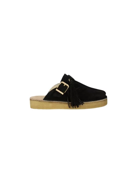 Clarks Originals klapki zamszowe Trek Mule czarny