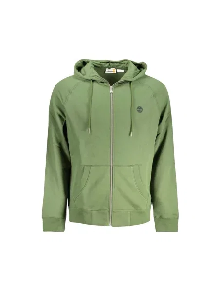 Bluza z kapturem Timberland z kapturem klasyczna zielona