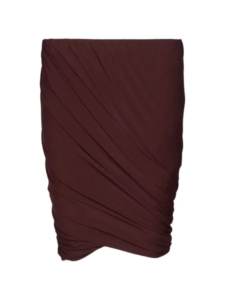 Fusta mini Rick Owens Lilies cu volane maro