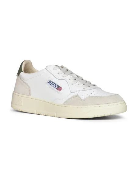 Sneakers Autry Medalist Low Man White/ Green EUR 46 białe