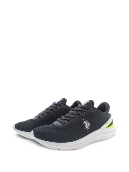 Polo majica Us Polo Assn s vezicama s čipkom s autogramom plava