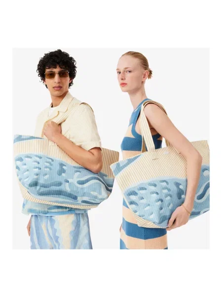 Lacoste Torebki unisex Wielobarwność ONE SIZE Torba Anna XL beżowa