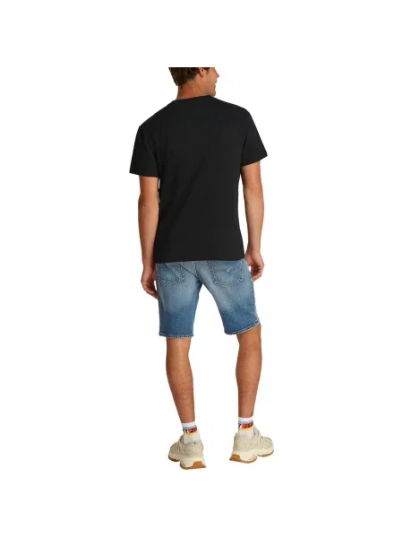 Tricou Tommy Hilfiger de lână negru