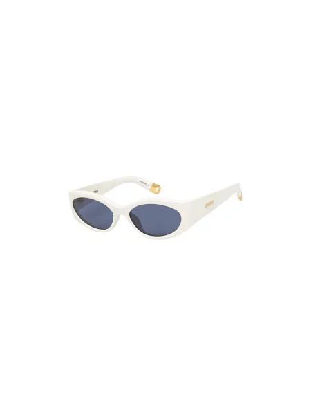 Jacquemus okulary przeciwsłoneczne OVALO biały