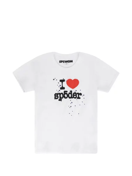 Tricou Sp5der cu imagine alb