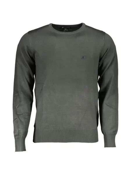 Pulover U.s. Grand cu broderie cu decolteu rotund verde