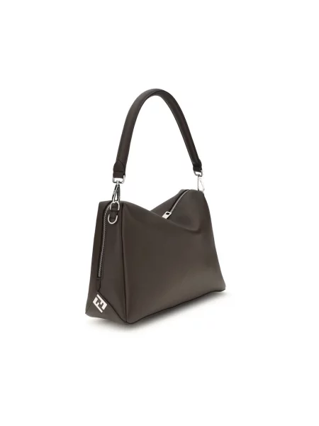 Torba crossbody Fendi skórzana brązowa