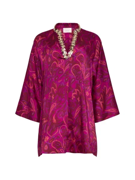 Rochie Cinq A Sept cu model paisley violet