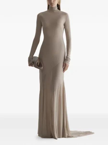 Rochie Mugler din jerseu de costum