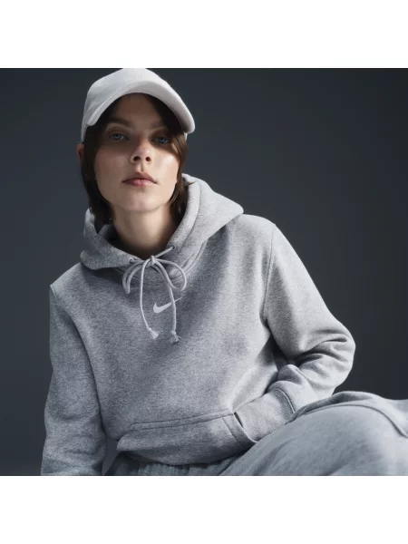 Bluza Nike Sportswear Phoenix Fleece dark grey heather/sail szara