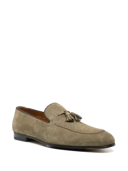 Pantofi derby Doucal's din piele de căprioară verde